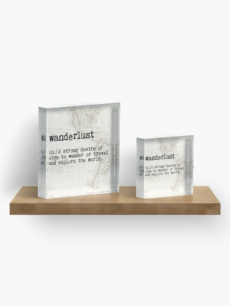 Alternate view of Wanderlust Acrylic Block