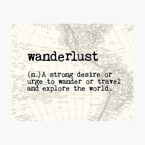 Item preview, Wanderlust designed and sold by wolfandbird.