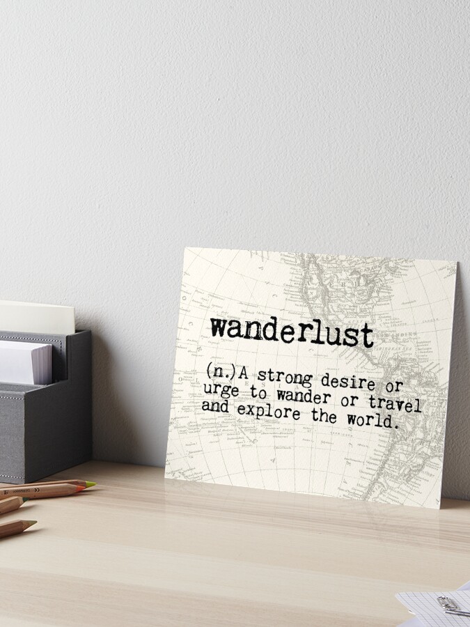 Imagen 1 de 2, Lámina rígida con la obra Pasión de viajar, diseñada y vendida por wolfandbird.