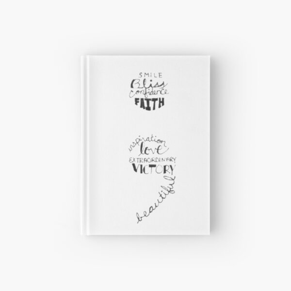 Word Art Semi Colon Hardcover Journal