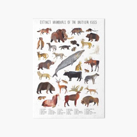 Item preview, Extinct animals of the British Isles designed and sold by TimSmart.