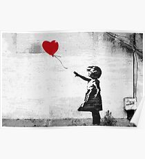 Póster Banksy - Chica con un globo