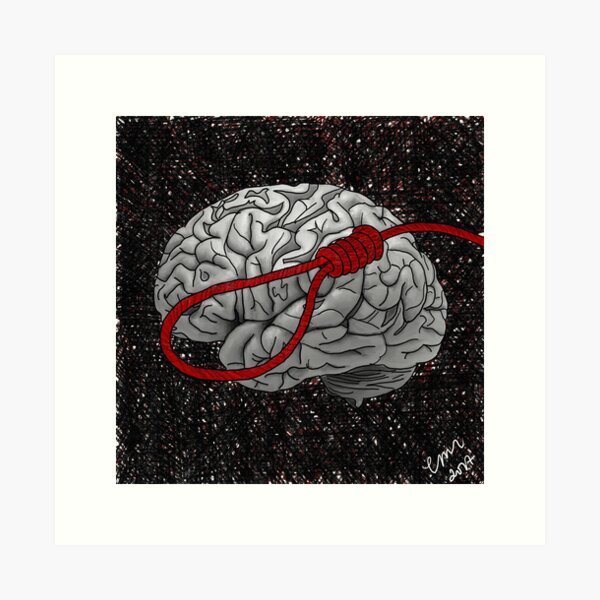 Tie a Noose Around Your Mind Art Print