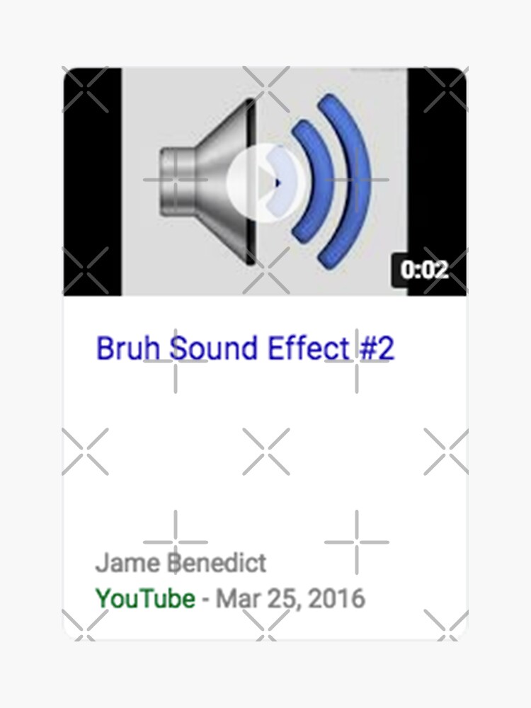 Bruh Sound Effect 2 Sticker For Sale By Captainvaughn Redbubble