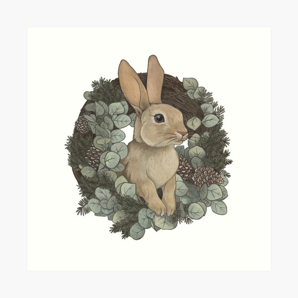 Winter Rabbit Art Print