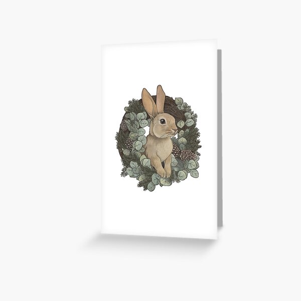 Winter Rabbit Greeting Card