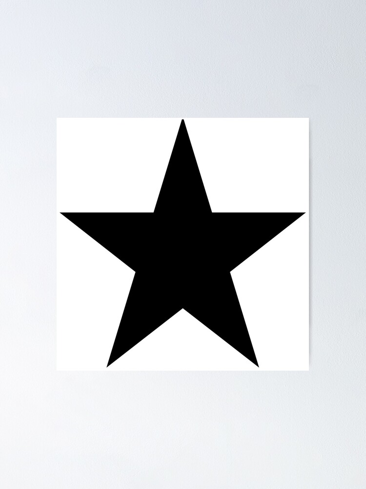 Large Black Star | Poster