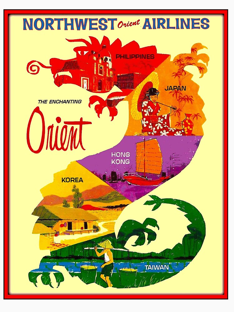 "NORTHWEST ORIENT AIRLINES : Vintage Tourism Advertising ...