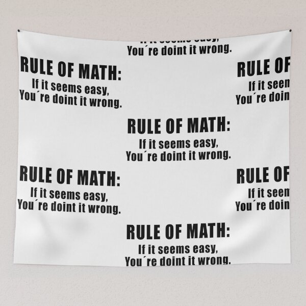 Item preview, RULE OF MATH! GIFT IDEA FOR MATH ENTHUSIAST designed and sold by JamesandLuis.