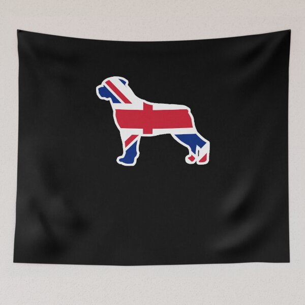 Item preview, Rottweiler Dog Flag of the United Kingdom designed and sold by shoppzee.
