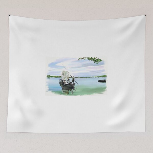Item preview, Kerala boat crossing - 94 designed and sold by OracleArtist.