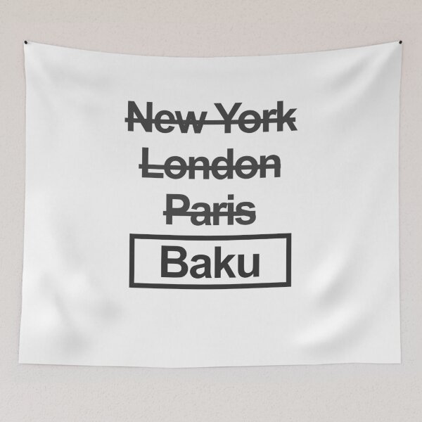 Item preview, Baku Azerbaijan City Text design designed and sold by GetItGiftIt.