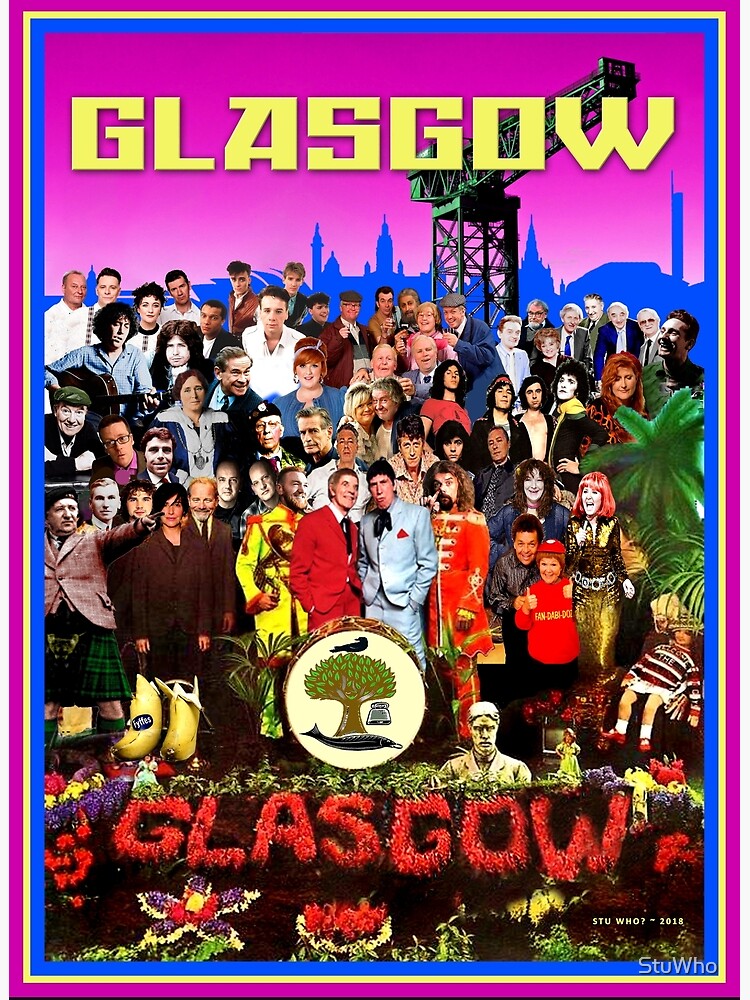 "GLASGOW GLASGOW" Framed Art Print for Sale by StuWho Redbubble
