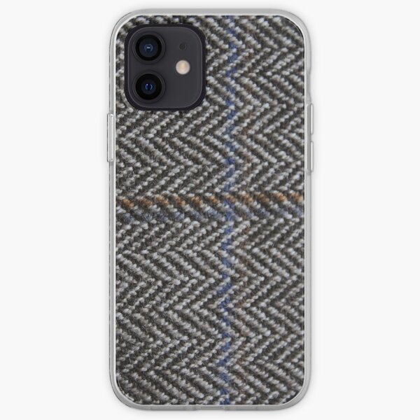 Tweed Fabric, zig zag iPhone Soft Case