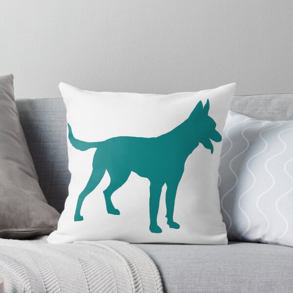 Item preview, Teal Belgian Malinois Silhouette designed and sold by DogStickers.