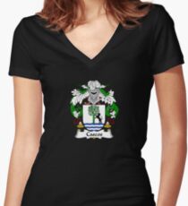 Cascos Coat of Arms - Family Crest Shirt Women's Fitted V-Neck T-Shirt