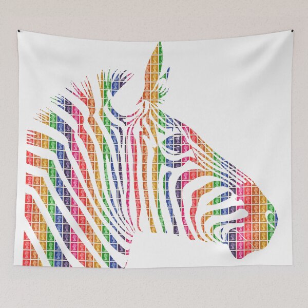 Item preview, Rainbow Zebra designed and sold by Gary Hogben.