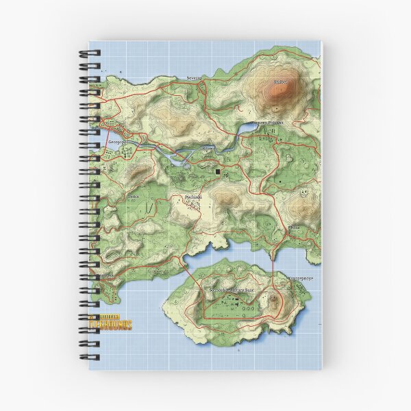 Item preview, PUBG MAP designed and sold by Lowkey Fortnite Tees.