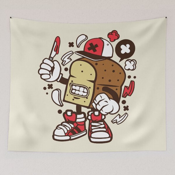 Item preview, Killer Bread Cartoon Character - Fun T-shirt for people who like things a little crazy! designed and sold by Nickelparis.