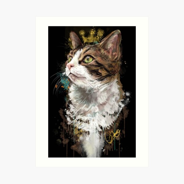 Project Caturday - King Louis the VII Art Print