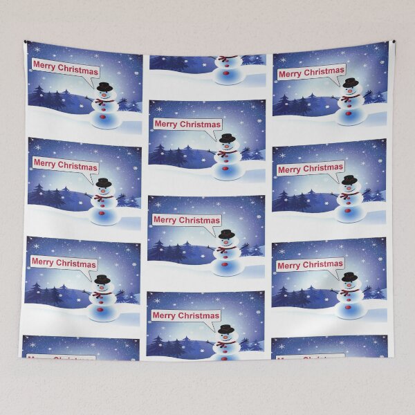 Item preview, Merry Christmas Cartoon Snowman designed and sold by Carrie_Anne_Designs.