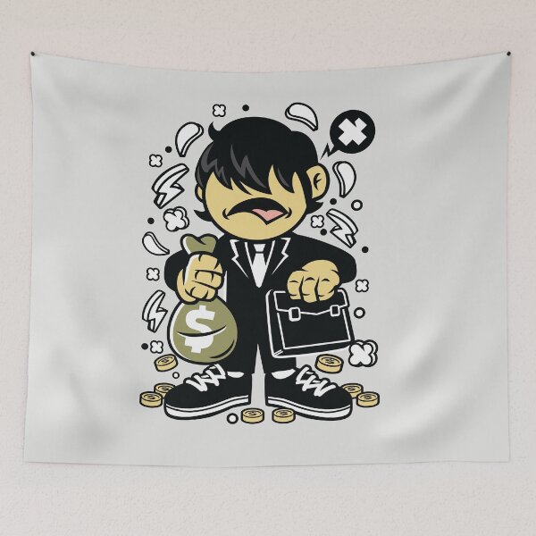 Item preview, Capitalist Kid Cartoon Character - Funny illustration for people who know what the don't want to become! designed and sold by Nickelparis.