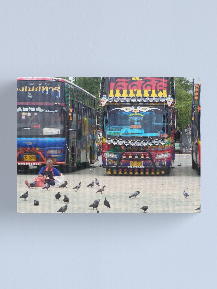 Thumbnail 1 of 3, Canvas Print, VIP buses designed and sold by Floly.