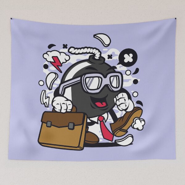 Item preview, Businessman Bomb Cartoon Character - Fun Design for people who like things a little crazy in the Business World! designed and sold by Nickelparis.