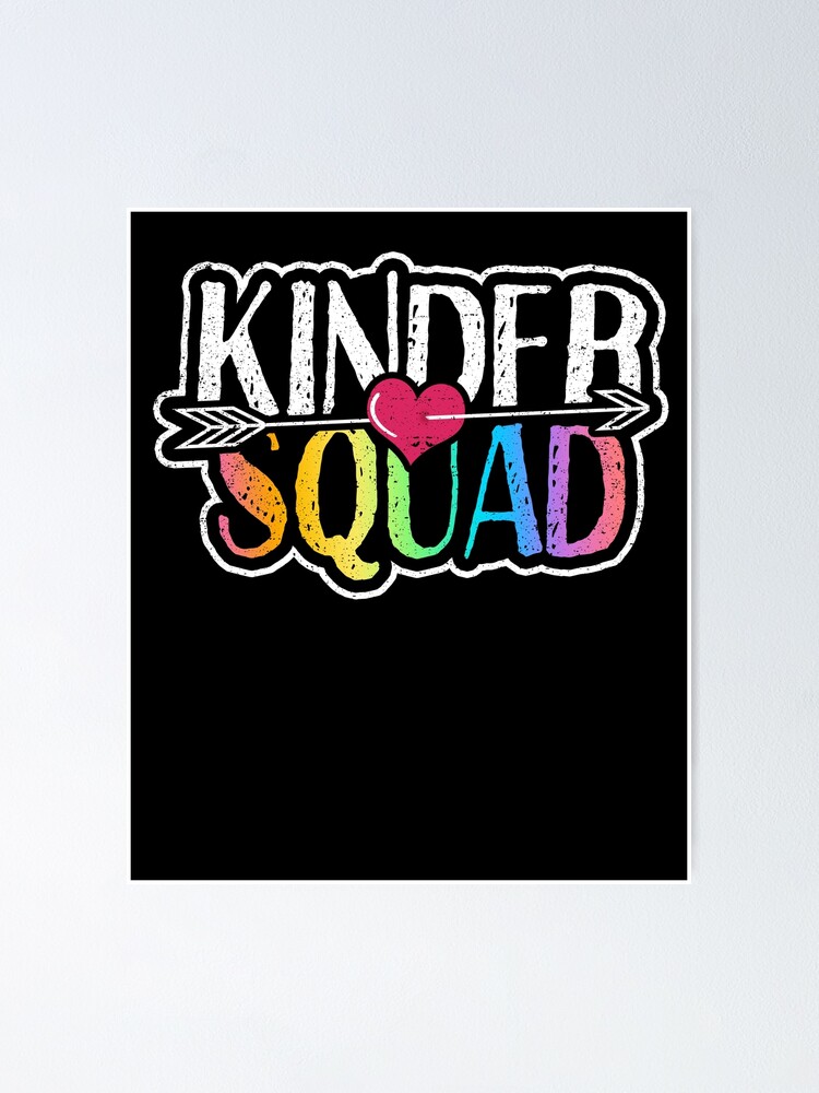 Er is behoefte aan Parameters Gedachte Kinder Squad Kindergarten School Student Teacher" Poster by kieranight |  Redbubble