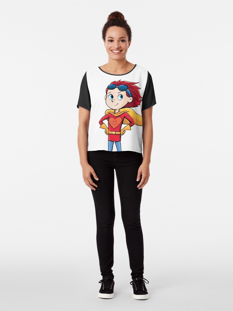 Alternate view of Super Girl Chiffon Top