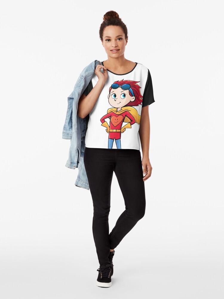 Alternate view of Super Girl Chiffon Top