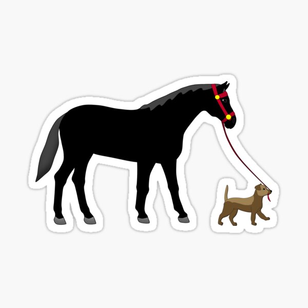 Item preview, dog and horse designed and sold by schnuppadoo.