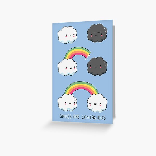 Les sourires sont contagieux Carte de vœux