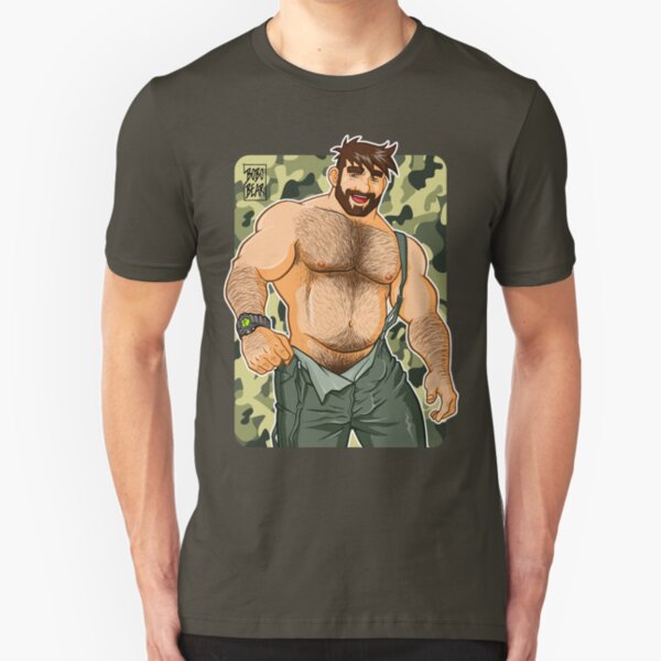 ADAM LIKES DUNGAREES - CAMOUFLAGE Slim Fit T-Shirt