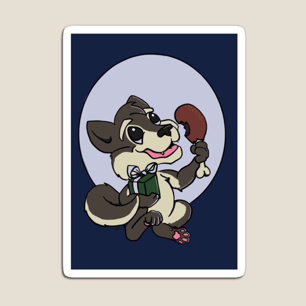 Happy Wolf Magnet