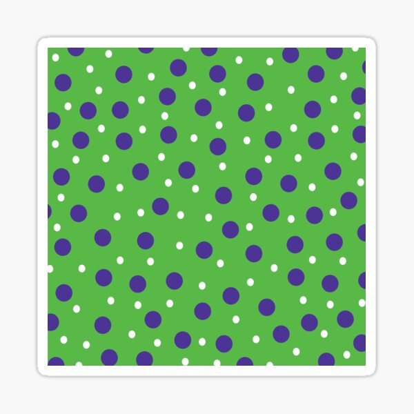 Item preview, Lime Green Patern with Purple and White Polka Dots designed and sold by PerfectDisguise.