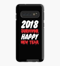 2018 Survivor Happy New Year 2019 Tee New Years Eve T-Shirt Case/Skin for Samsung Galaxy