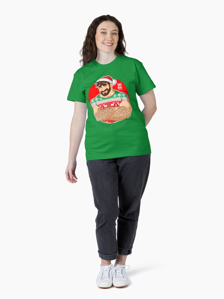 Thumbnail 4 of 7, Classic T-Shirt, ADAM LIKES CROSSING ARMS AT XMAS PARTIES designed and sold by bobobear.