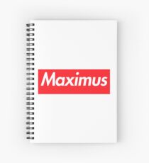 Hello My Name Is Maximus Name Tag Spiral Notebook