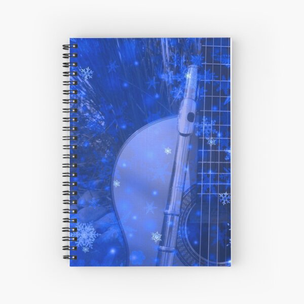 Musical Snowflakes Spiral Notebook
