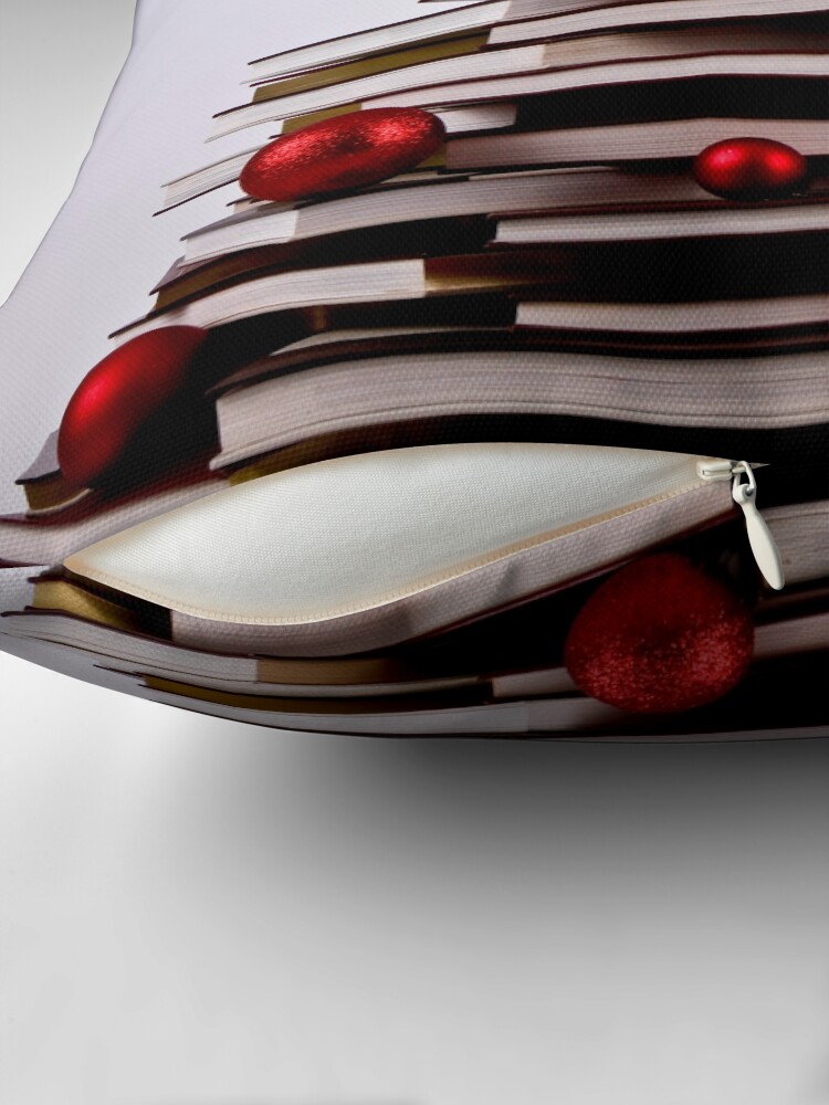 Thumbnail 2 of 4, Pillow, XMAS BOOK TREE ~ OMG Sold "198 " of these YAY !!! designed and sold by Ninasphotos.