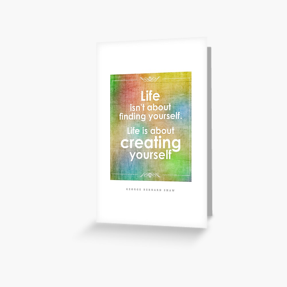George Bernard Shaw Inspirational Quote 2 Greeting Card