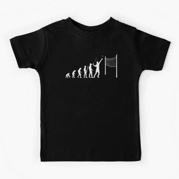 Badminton Player Evolution Badminton Kids T-Shirt