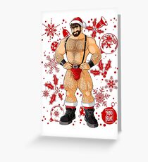 ADAM LIKES SANTA - RED XMAS Greeting Card