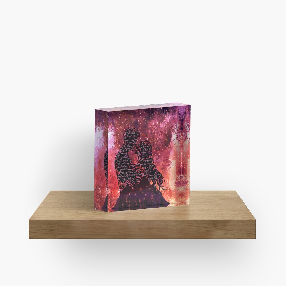 I spent centuries... Queen of Shadows Acrylic Block