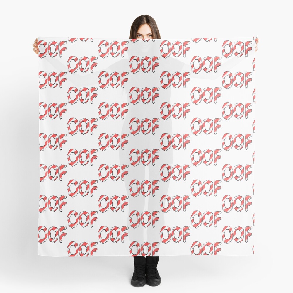 Candy Cane Slime Oof Scarf By Sockiethedoggo Redbubble - christmas roblox scarves redbubble