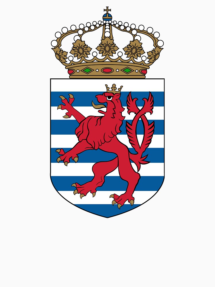 Tshirt « Petites armoiries du Luxembourg », par abbeyz71 Redbubble