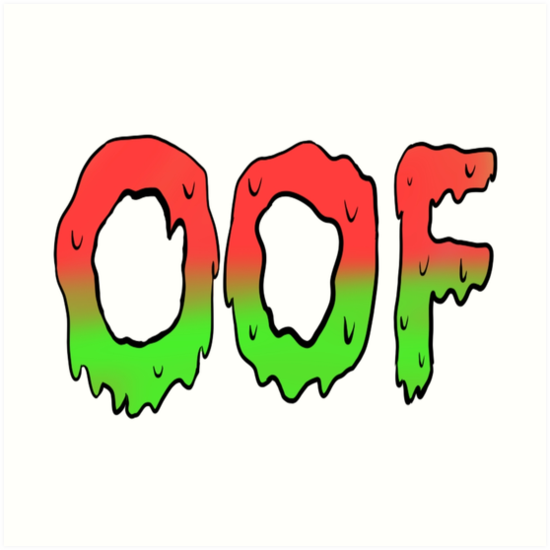 Watermelon Oof Slime Art Print By Sockiethedoggo Redbubble - how to make a shirt on roblox without paint net toffee art