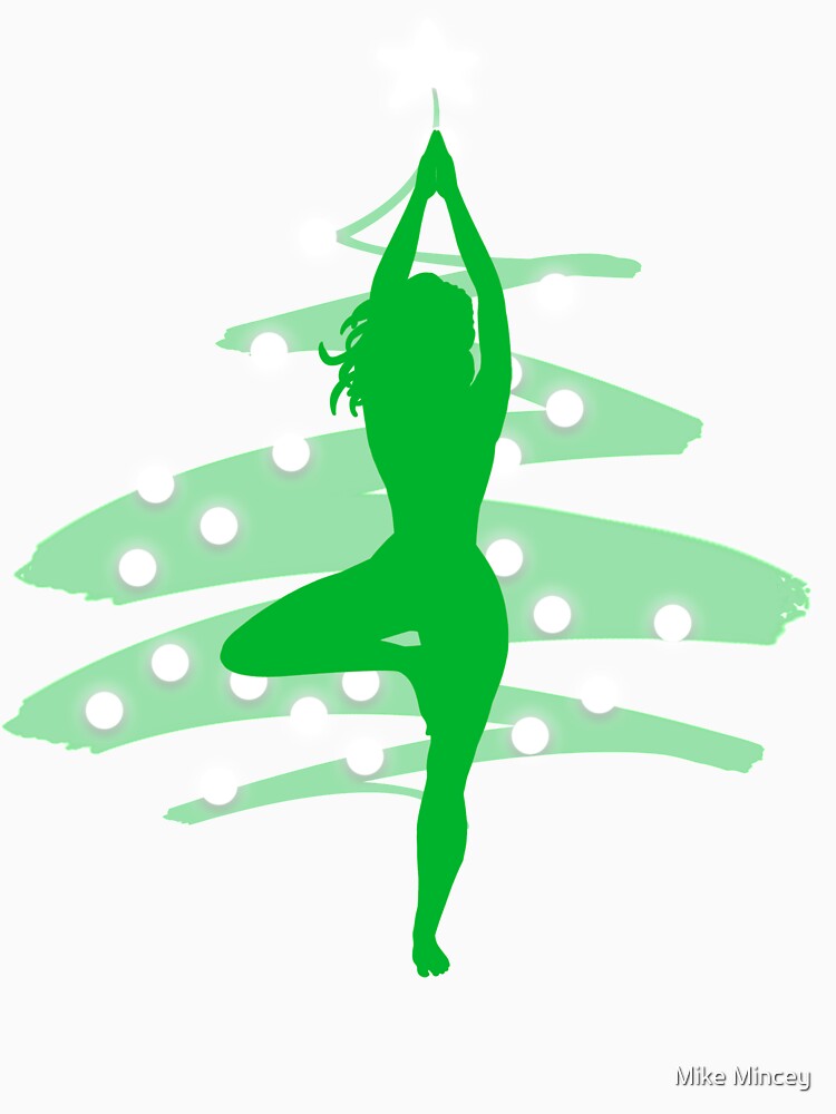 "Christmas Tree Pose" Tshirt by MikeMincey Redbubble
