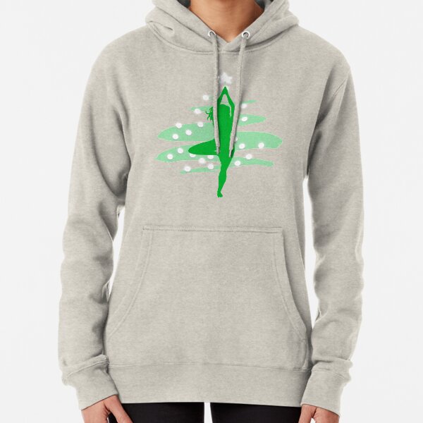 Christmas Tree Pose Pullover Hoodie